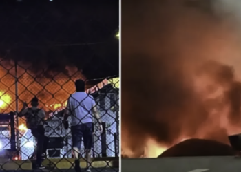 Incendio en bodega frente al Mercado de Jamaica moviliza a cuerpos de emergencia en la CDMX