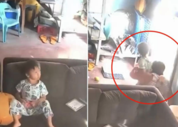 VIDEO I Abuelita protege a su nieto durante terremoto de 7.8 en Filipinas y logra salvarle la vida