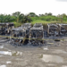 Incendio consume cinco unidades de transporte público en Cancún; evacúan a 10 personas