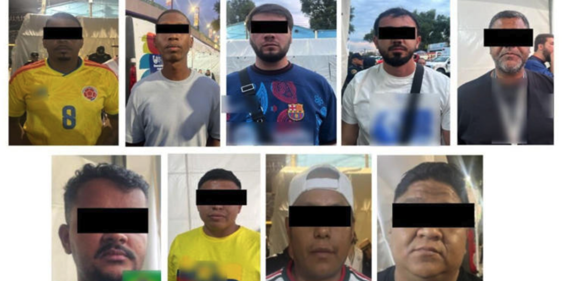 Detienen a nueve presuntos revendedores durante partido entre Uzbekistán y Colombia en la Ciudad de México