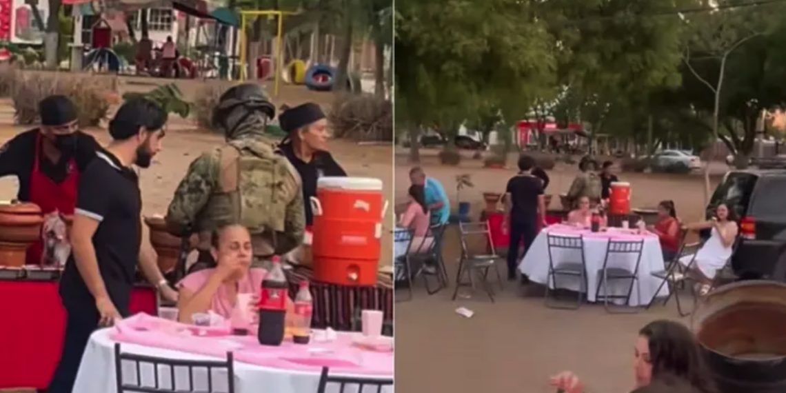 Invitan a soldados a fiesta familiar en Sinaloa y el gesto se vuelve viral en redes