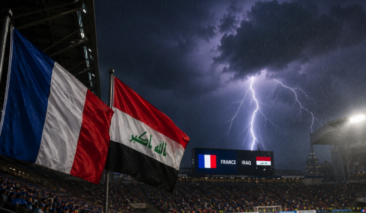 Suspenden partido entre Francia e Irak por tormenta eléctrica en Filadelfia