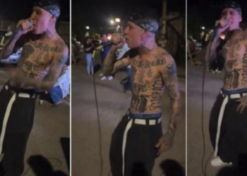 Santa Fe Klan sorprende con concierto improvisado frente a la casa de su novia en Hermosillo
