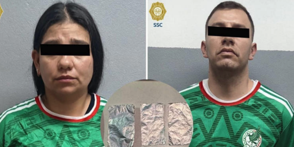 Detienen a pareja por robo de celulares; ocultaban los equipos envueltos en papel aluminio