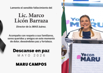 Maru Campos expresa condolencias por fallecimiento de director de la JMAS Juárez