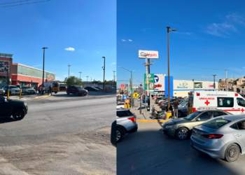 Motociclista resulta gravemente herido tras ser cerrado por una camioneta
