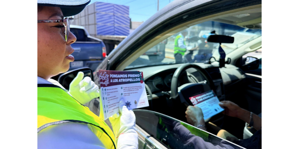 Seguridad Vial refuerza campaña para prevenir atropellos en cruceros de Ciudad Juárez