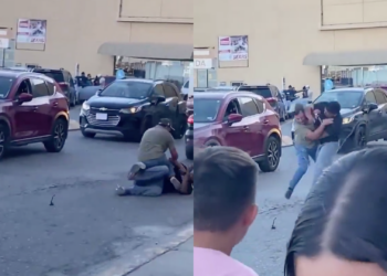 Captan pelea entre automovilistas en estacionamiento de Las Misiones