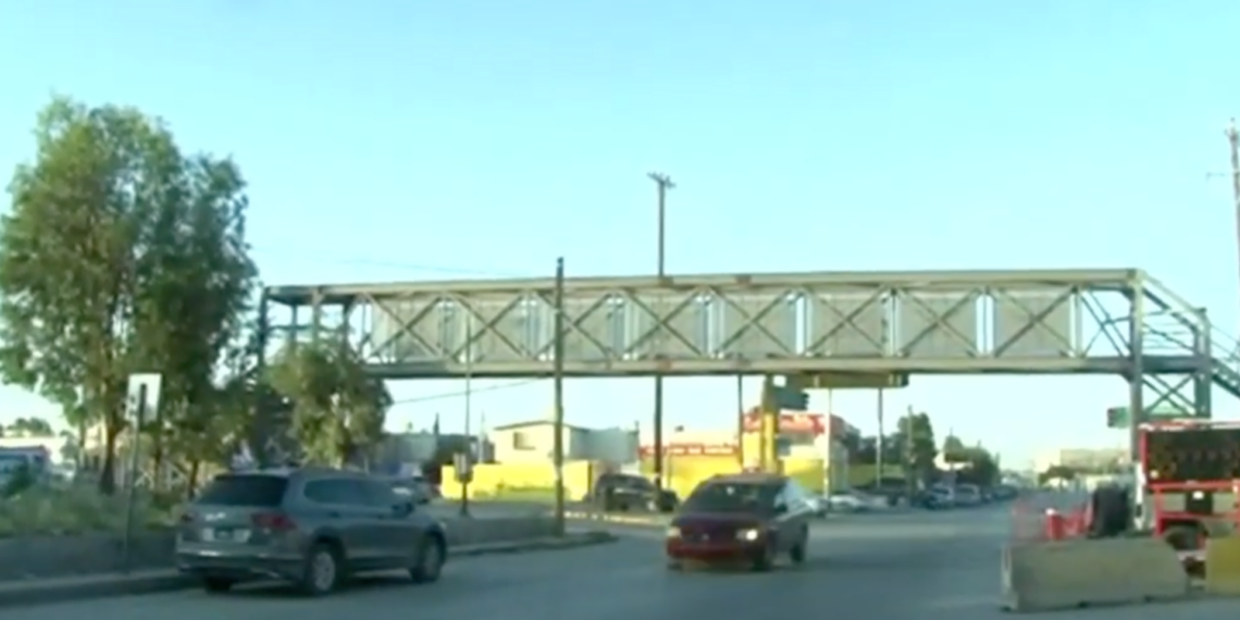 Avanza más del 90% construcción de puente peatonal en Tapioca y Zaragoza