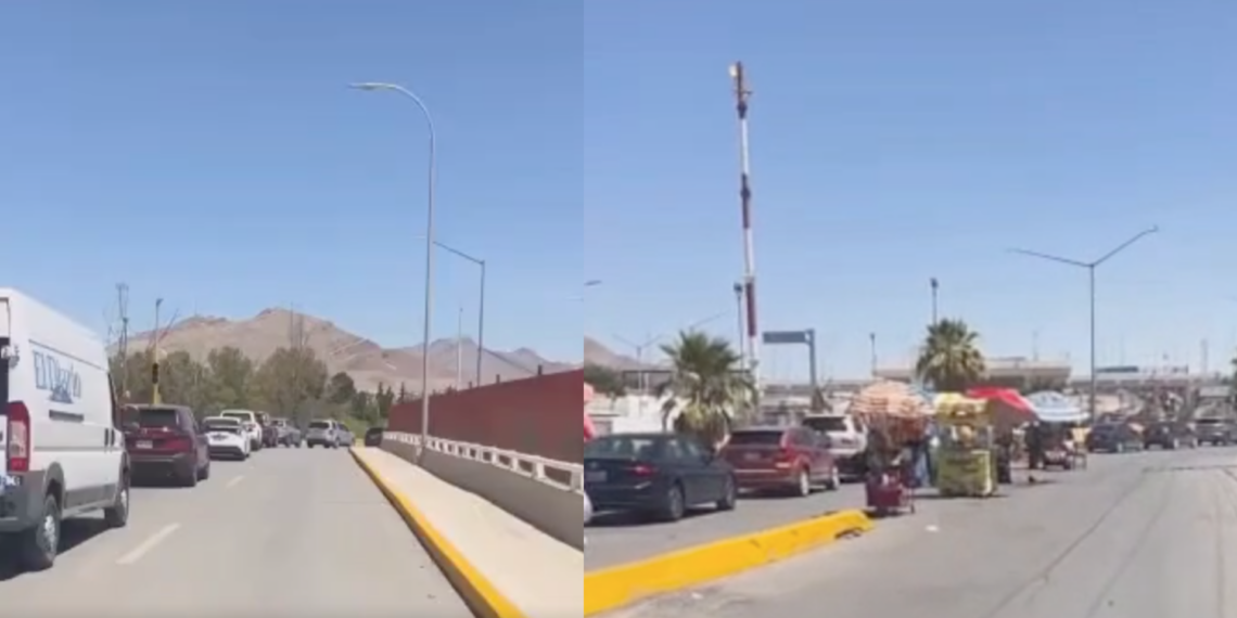 Conductor se brinca la fila en el Puente Libre y desata polémica en redes sociales