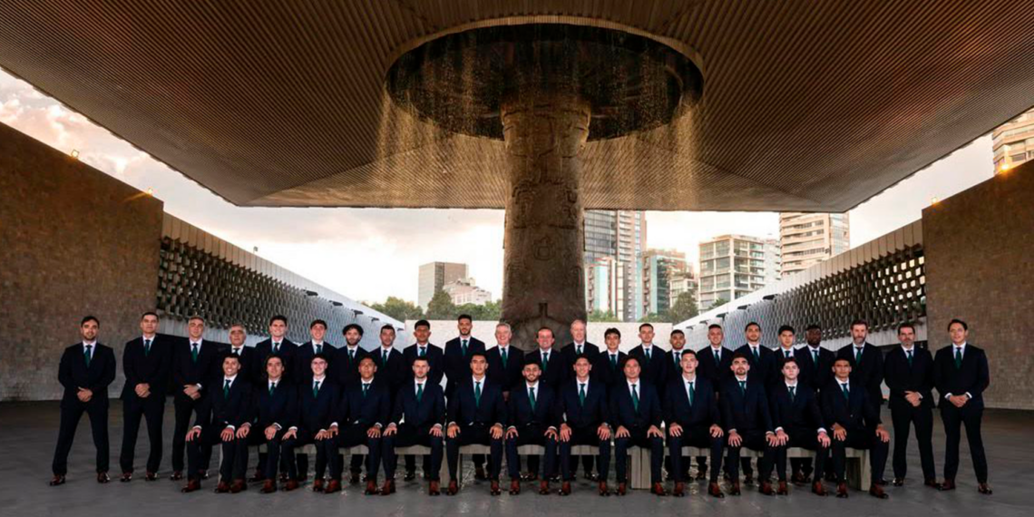 Selección Mexicana posa para fotografía oficial del Mundial 2026 en el Museo Nacional de Antropología