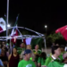 Aficionados celebran pase de México con el tradicional "quiere volar" en el Ángel de la Independencia