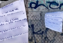 Hallan cartulina con ame.nazas contra policías en Pradera de los Oasis