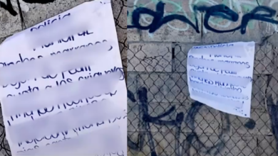 Hallan cartulina con ame.nazas contra policías en Pradera de los Oasis