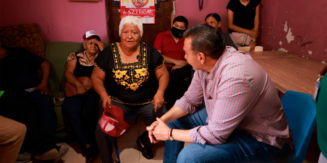 Cruz Pérez Cuéllar se reúne con fundadores de Morena en Ciudad Juárez