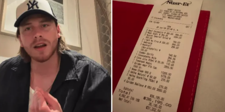 ¿Cortesía o cobro sorpresa? Aldo de Nigris denuncia cuenta de más de 40 mil pesos en restaurante de Salt Bae