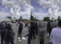 Desalojan con antimotines a manifestantes que exigían reparar carretera en Veracruz