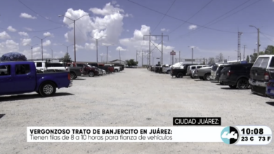 Largas filas y colapso en módulo de Banjercito afectan a connacionales en Juárez