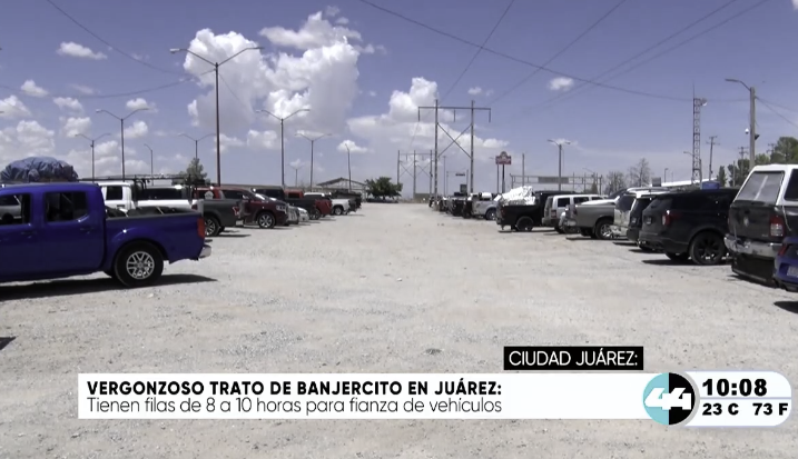 Largas filas y colapso en módulo de Banjercito afectan a connacionales en Juárez