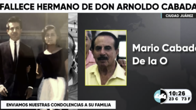 Falleció hermano de Don Arnoldo Mario Cabada