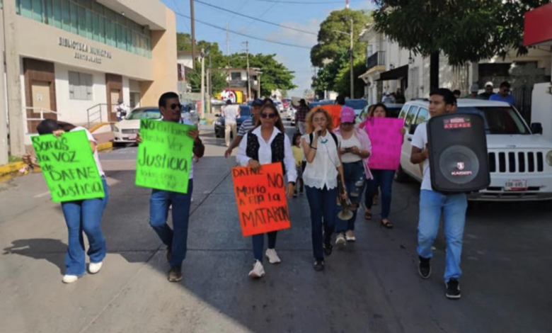 Marchan en Ciudad Madero para exigir justicia por la muerte de Dafne Zapata
