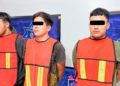 Detienen a tres hombres con vehículo con reporte de robo y droga en la colonia Manuel Valdez