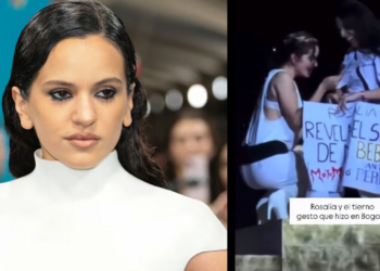Rosalía revela el sexo del bebé de una fan durante concierto y emociona a miles en Bogotá