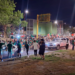 Aficionados celebran triunfo de la Selección Mexicana en la Megabandera de Ciudad Juárez