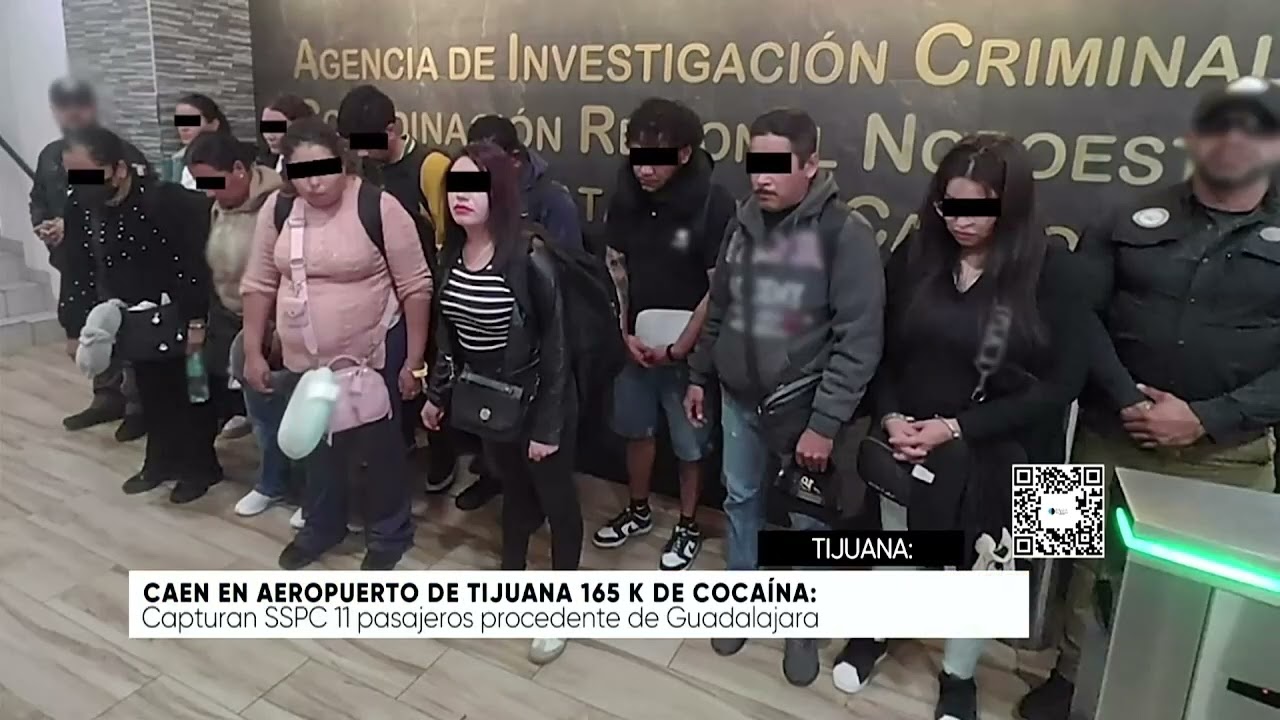 Caen en Aeropuerto de Tijuana 165 k de co.caína - El Canal de las Noticias Digital