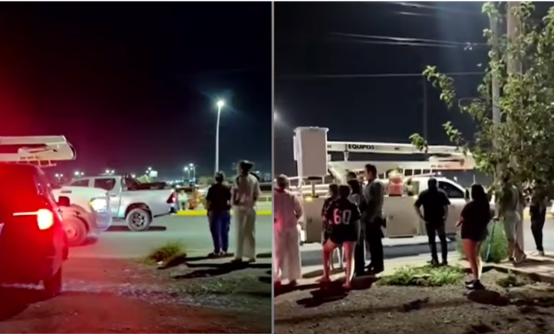 Vecinos reciben con aplausos a trabajadores de CFE tras recuperar la luz en Juárez