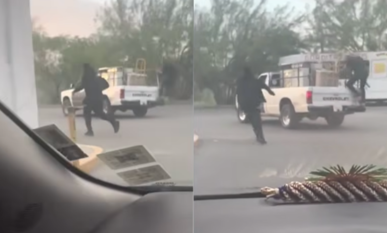 Conductor de plataforma ata.ca a motociclista con bate y machete