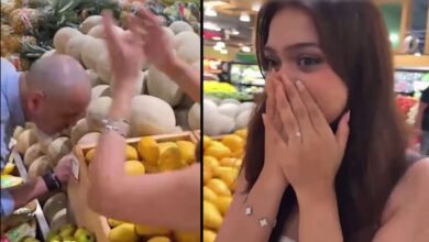 Joven confunde cabeza de un hombre con un melón y causa furor en redes