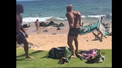 Candidato demócrata termina noqueado tras pelea con bañista en playa de Hawái