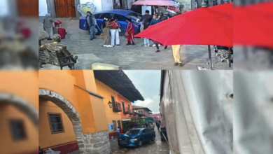 Accidente en la Feria de la Manzana: automóvil invade andador y deja 16 lesionados