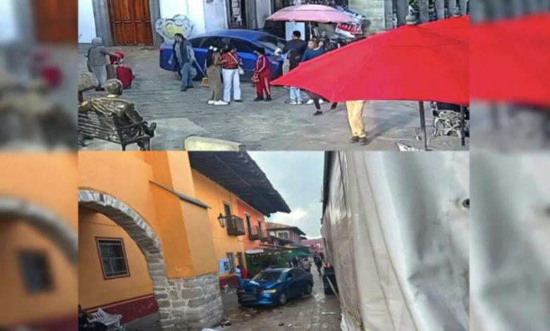 Accidente en la Feria de la Manzana: automóvil invade andador y deja 16 lesionados