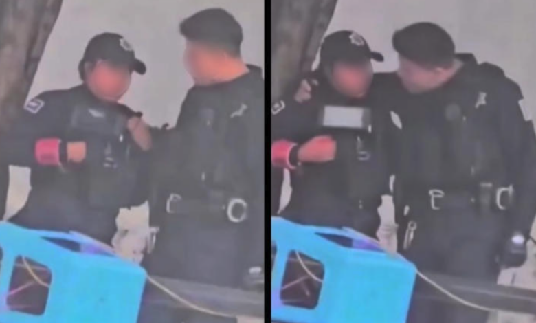 VIDEO | Policía de Aguascalientes agrede a compañera; Asuntos Internos investiga