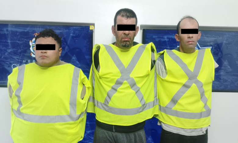 Detienen a tres hombres ligados a homicidio y tentativa de privación de la libertad