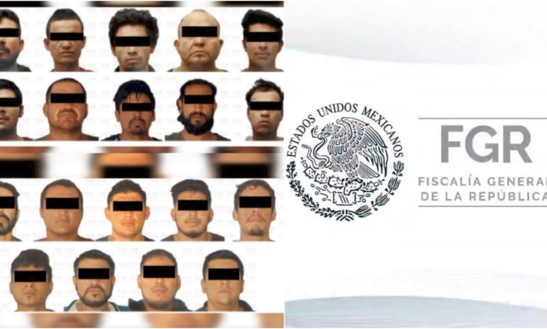 FGR logra condenas de hasta 18 años contra 19 integrantes del CJNG