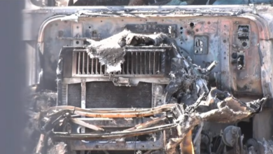 Incendio intencional consume tres camiones de transporte en la colonia La Presa