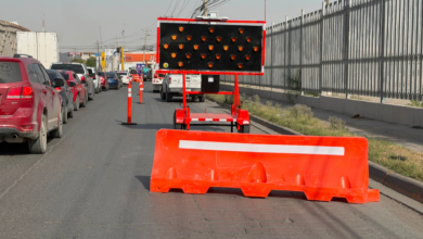 Cierran carril en De las Torres por obras de la JMAS