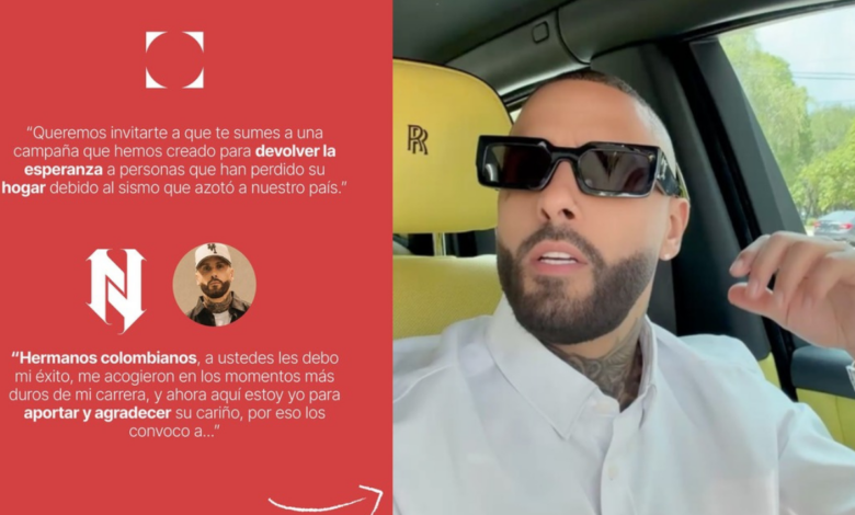 Nicky Jam lanza “Adopta un Hogar” para apoyar a damnificados por terremoto en Colombia