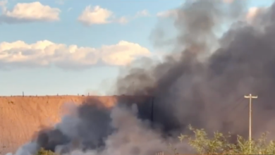 Reactivan incendio en confinamiento de llantas del relleno sanitario de Ciudad Juárez