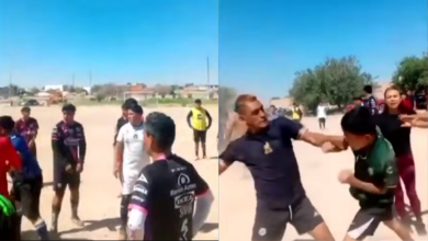 Riña campal estalla durante partido de futbol en Ciudad Juárez
