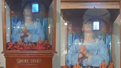 Video de figura religiosa que parece mover la boca causa debate en redes