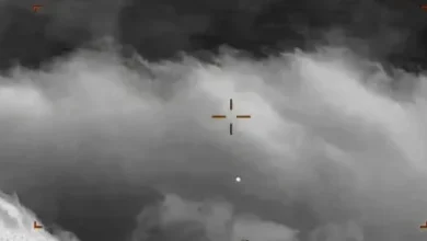 Fotograma del video de objetos luminosos captado por Delbert C. Newhouse en Utah durante 1952