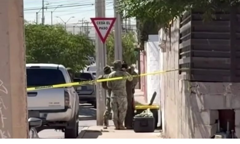 Retiran artefacto explosivo casero de calles de Praderas de Los Álamos