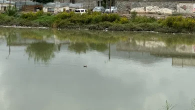 Agua de la presa de la colonia Revolución Mexicana escurre hacia calles de Ciudad Juárez