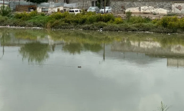 Agua de la presa de la colonia Revolución Mexicana escurre hacia calles de Ciudad Juárez