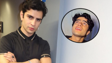 Estructura se desploma frente a Aaron Mercury durante entrevista y el momento se viraliza