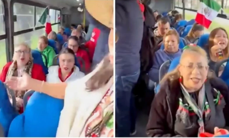 Pasajeros convierten ruta de autobús en una fiesta mexicana al ritmo de “Cielito Lindo”